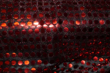 Bedruckte - 5585-015 NB Paillette rot