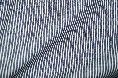 Broek stoffen - Spijkerstof - Jeans gestreept - donkerblauw - 997487-805