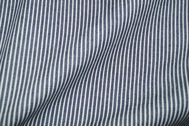 Donkerblauwe stoffen - Spijkerstof - Jeans gestreept - donkerblauw - 997487-805