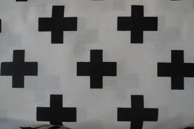 Bedruckte - NB 1102-51 Dekostoff Cross