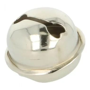 Silberne Stoffe - Silberen Glöckchen 2,5 cm 