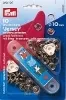 Knopen - Prym-S Naaivrijdrukknoop jersey tandring 10 mm - zilver (390.107)*