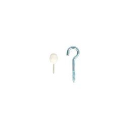 Gardinenband und Haken - Gordijnspiraalbevestiging knop+haak (5130020)
