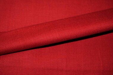 48% katoen, 25% linnen, 24% viscose, 3% elastan stoffen - Linnen stof - Stretch linnen - rood - 0591-440