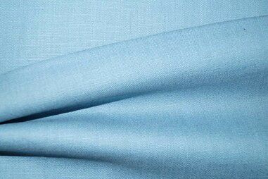 48% katoen, 25% linnen, 24% viscose, 3% elastan stoffen - Linnen stof - Stretch linnen tint donkerder dan - lichtblauw - 0591-630