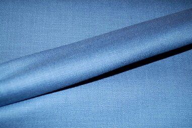 48% katoen, 25% linnen, 24% viscose, 3% elastan stoffen - Linnen stof - Stretch linnen - jeansblauw - 0591-690