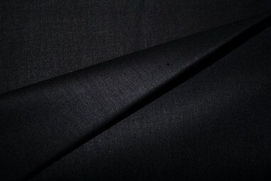 Laagjes kleding stoffen - Katoen stof - 2.40 m breed - zwart - 7400-026