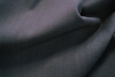 Interieurstoffen - Linnen stof - Interieur- en gordijnstof linnenlook (breed) - donkergrijs - 303329-E8