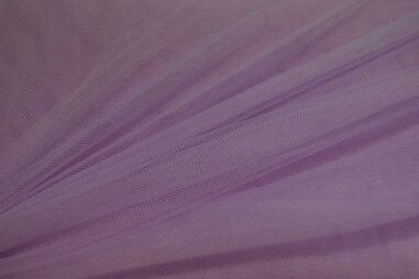 Laagjes kleding stoffen - Tule stof - Rekbare fijne tule - lila - 999751-679