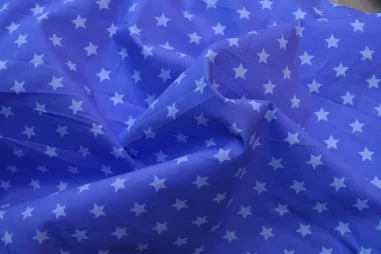 Katoen stof - poplin - bloemetjes - paars - 6972-013 - Katoen stof - ster - lila - 5571-043