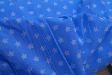 Bedruckte - NB 5571-002 baumwolle Sterne hellblau