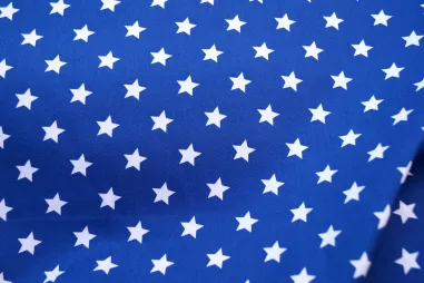 Bedruckte - NB 5571-005 Baumwolle Sterne kobalt