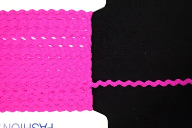 5 mm Band - Zackenlitze fuchsia