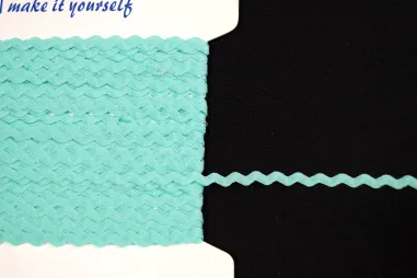 5 mm Band - Zackenlitze mint