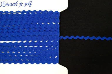 5 mm Band - Zackenlitze kobalt