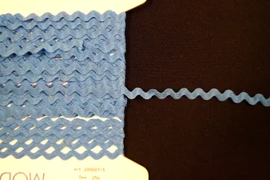 5 mm Band - Zackenlitze türkis