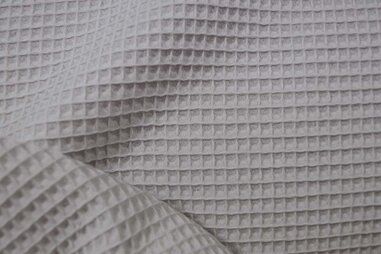 Babydeken stoffen - Wafelkatoen stof - Wafeldoek - zand - 0267-950