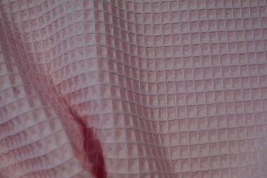 Babydeken stoffen - Wafelkatoen stof - Wafeldoek - roze - 0267-880