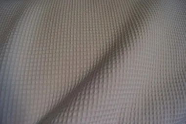 Wafelkatoen stoffen - Wafelkatoen stof - Wafeldoek - beige - 0267-179