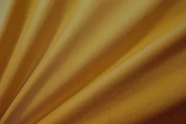 Katoen met elastan stoffen - Tricot stof - geel - 5438-135