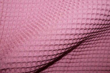 Babydeken stoffen - Wafelkatoen stof - Wafeldoek - blush - 0267-825