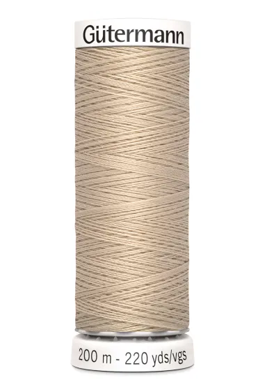 200 Meter Garn - Gütermann Nähgarn beige 198