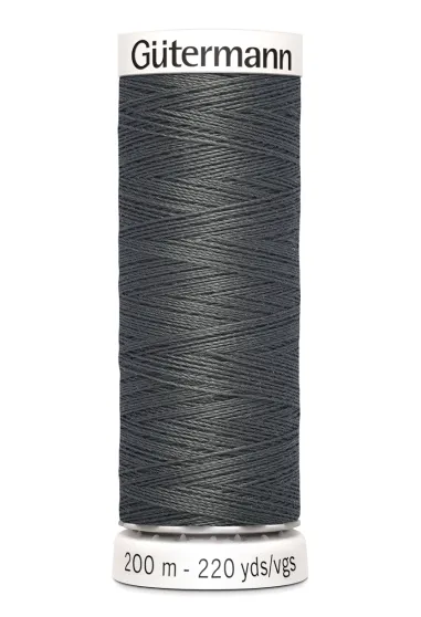 200 Meter Garn - Gütermann Nähgarn dunkelgrau 702