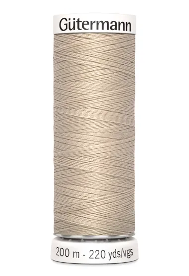 200 Meter Garn - Gütermann Nähgarn beige 722