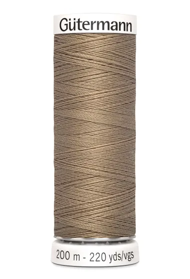 200 Meter Garn - Gütermann Nähgarn dunkelbeige 868