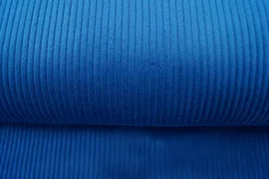 Ribcord stoffen - Ribcord stof - grof - jeansblauw - 3044-006
