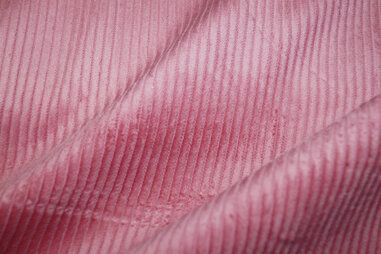 Meubelstoffen outlet - Ribcord stof - grof - oudroze - 3044-014