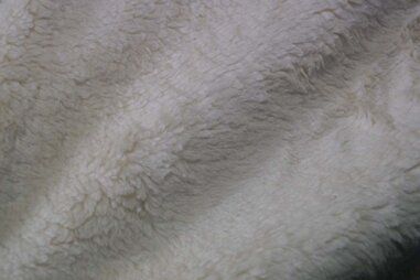 RS - Quality stoffen - RS0033-051 Teddy katoen ecru