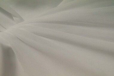 Laagjes kleding stoffen - Polyester stof - Mesh - ecru - 0695-020