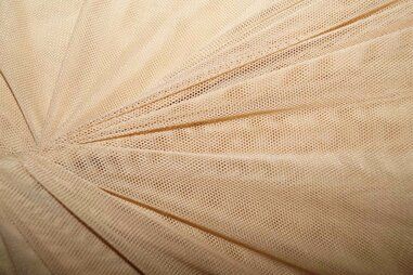 Doorschijnende stoffen - Polyester stof - Mesh - huidskleur - 0695-090