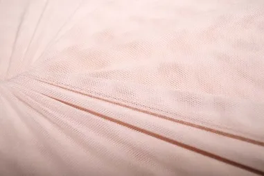 Polyester stoffen - Polyester stof - Mesh zacht - poederroze - 0695-092