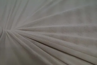 Polyester stoffen - Polyester stof - Mesh - lichtbeige - 0695-170