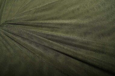 Laagjes kleding stoffen - Polyester stof - Mesh - legergroen - 0695-213