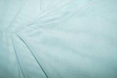 Mintblauwe stoffen - Polyester stof - Mesh - mint - 0695-320
