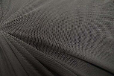 Grijze stoffen - Polyester stof - Mesh - donkergrijs - 0695-980