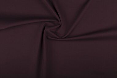 60% viscose, 35% polyamide, 5% elastan stoffen - Tricot stof - Punta di Roma - aubergine - 0835-019