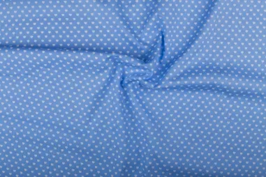 Interieur en gordijnstof 340065 Velours ultrasoft donkerblauw - NB 1264-2 Baumwolle kleine Herzen hellblau