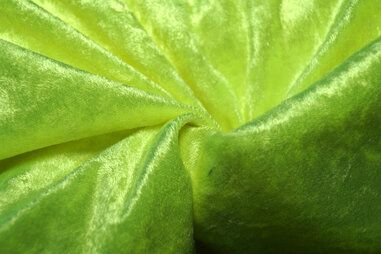 Velvet Stoffen - 4400-41 Velours de panne fluor geel