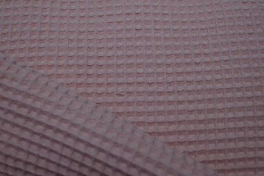 Roze Ledikantdeken stoffen - Wafelkatoen stof - Wafeldoek - poederroze - 0267-091