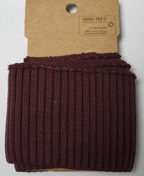 Bündchen / Manchetten - NB 10499-019 Bündchen grob aubergine