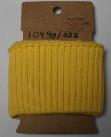 Bündchen / Manchetten - NB 10499-033 Bündchen grob gelb
