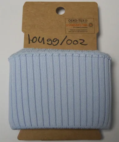 Boorden / Manchetten - NB 10499-002 boord / manchet grof lichtblauw 