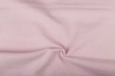 Wafelkatoen stoffen - Wafelkatoen stof - lichtroze - 2902-011