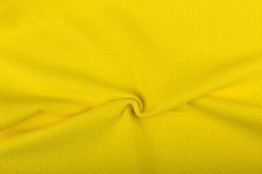 Badjas stoffen - Wafelkatoen stof - iets zachter - geel - 2902-034
