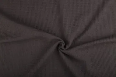 Waffelbaumwolle - NB 2902-68 Waffelbaumwolle dunkelgrau