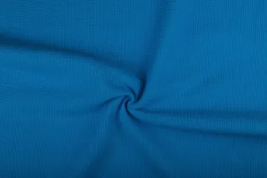 Turquoise stoffen - Wafelkatoen stof - turquoise - 2902-104